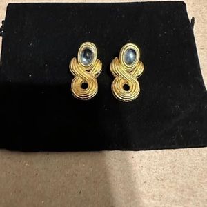 Vintage Givenchy Cabochon Signed Earrings